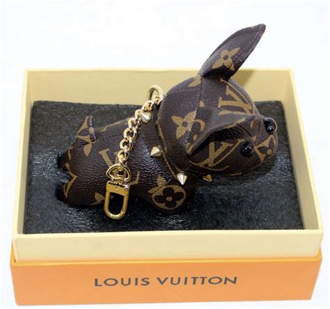 lv french bulldog keychain